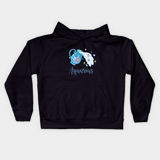 Aquarius Kids Hoodie by Kiroiharu